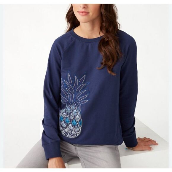 Tommy Bahama Pineapple Sweatshirt small - Picture 1 of 7